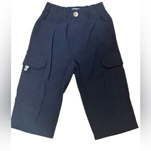 One Kid Toddler Navy Nylon Utility Cargo Pants Y2K Gorpcore 24M